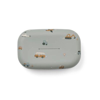 LIEWOOD - Dėklas Šlapioms Servetėlėms Vehicles / Dove Blue Mix
