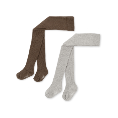 Konges Slojd pėdkelnės -soft Brown/ Grey