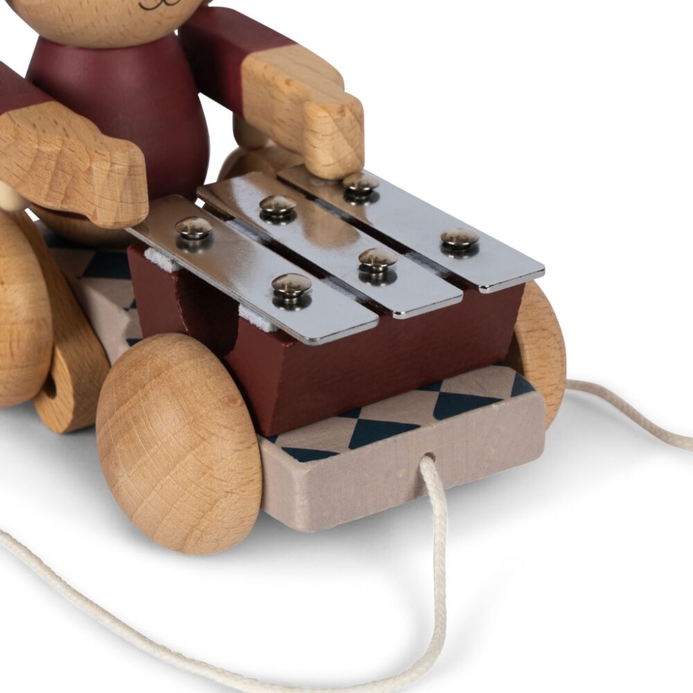 Konges Slojd medinis traukiamsis žaislas - Bunny - Image 4