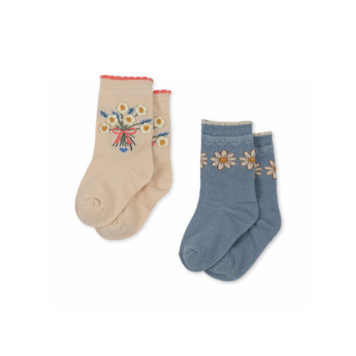 Konges Slojd kojinės su ramunėlėmis